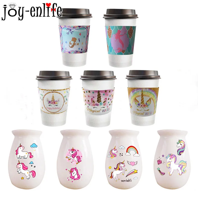 

Unicorn Mermaid Bottle Stickers Kids Birthday Party Gifts Drink Bottle Stickers Unicornio Party Decor Tattoo Sticker Baby Shower