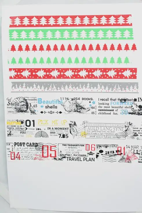 Decoração da Árvore de Natal Fita de Papel Somitape Faça Você Mesmo Handmade Fita Mix 13 High Quality tape tool