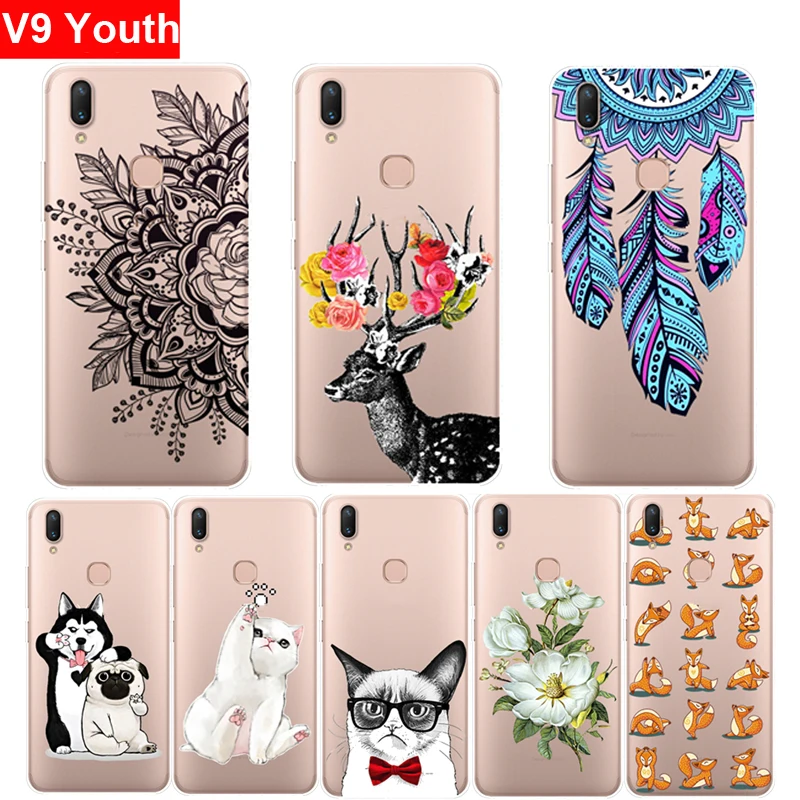 Case For Vivo V9 Youth Cover Bumper Transparent Protective Back Slim Soft TPU Silicon Cover For Vivo V 9 Youth V9Youth Cases Case For Vivo V9 Youth Cover Bumper Transparent Protective Back Slim Soft TPU Silicon Cover For Vivo V 9 Youth V9Youth Cases