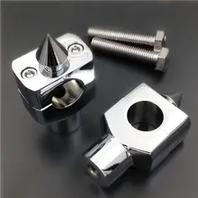 Хромированная " квадратная ручка мотоцикла стояк для Harley Honda Kawasaki Suzuki на заказ