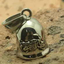 Мужские 316L Stainlesss стальные крутые байкерские мотоциклетные полированные серебряные классические маленькие и изысканные колокольчики