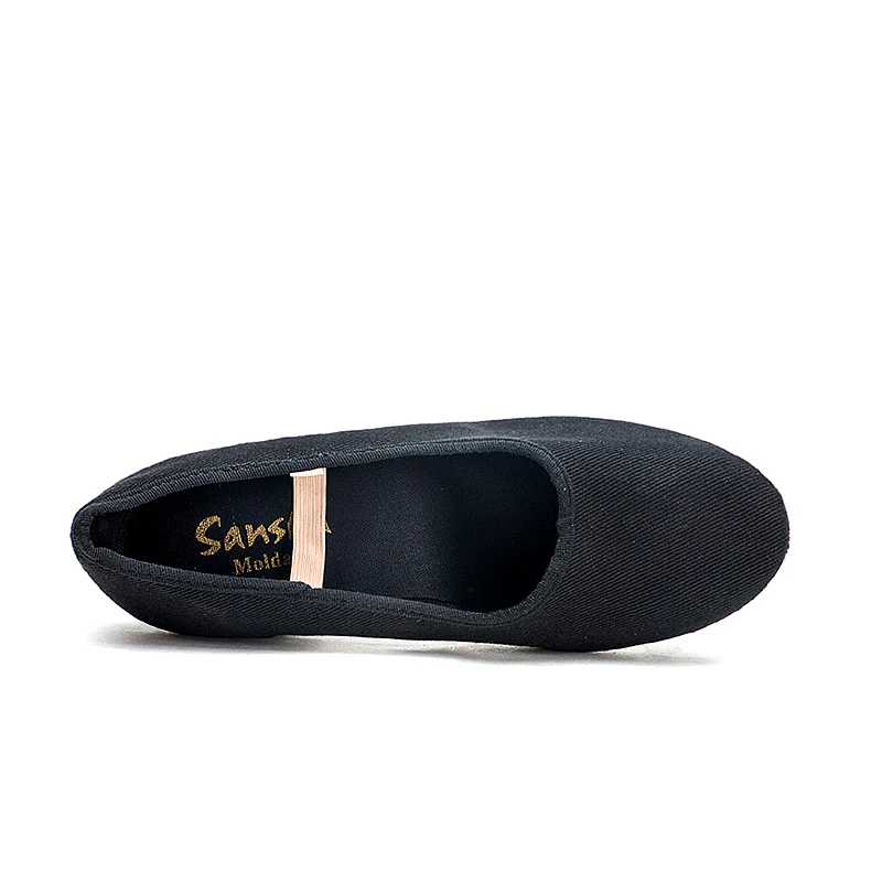 Sansha  Women Girls Canvas Teacher Shoes Low Heel Suede Full Leather Outsole  CL35C 3