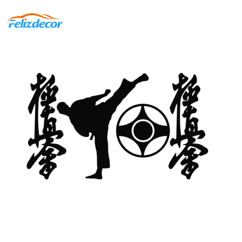 

Hot Selling Kyokushinkai Car sticker Art Rear windshield Stickers Waterproof Car Window Cool Decoration Removable white L469