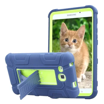 

For Samsung Galaxy Tab A 7.0 SM-T280 T285 Rugged Armor Tablet Case Cover Kids Baby Safe Shockproof Silicone+PC Case w/Kickstand