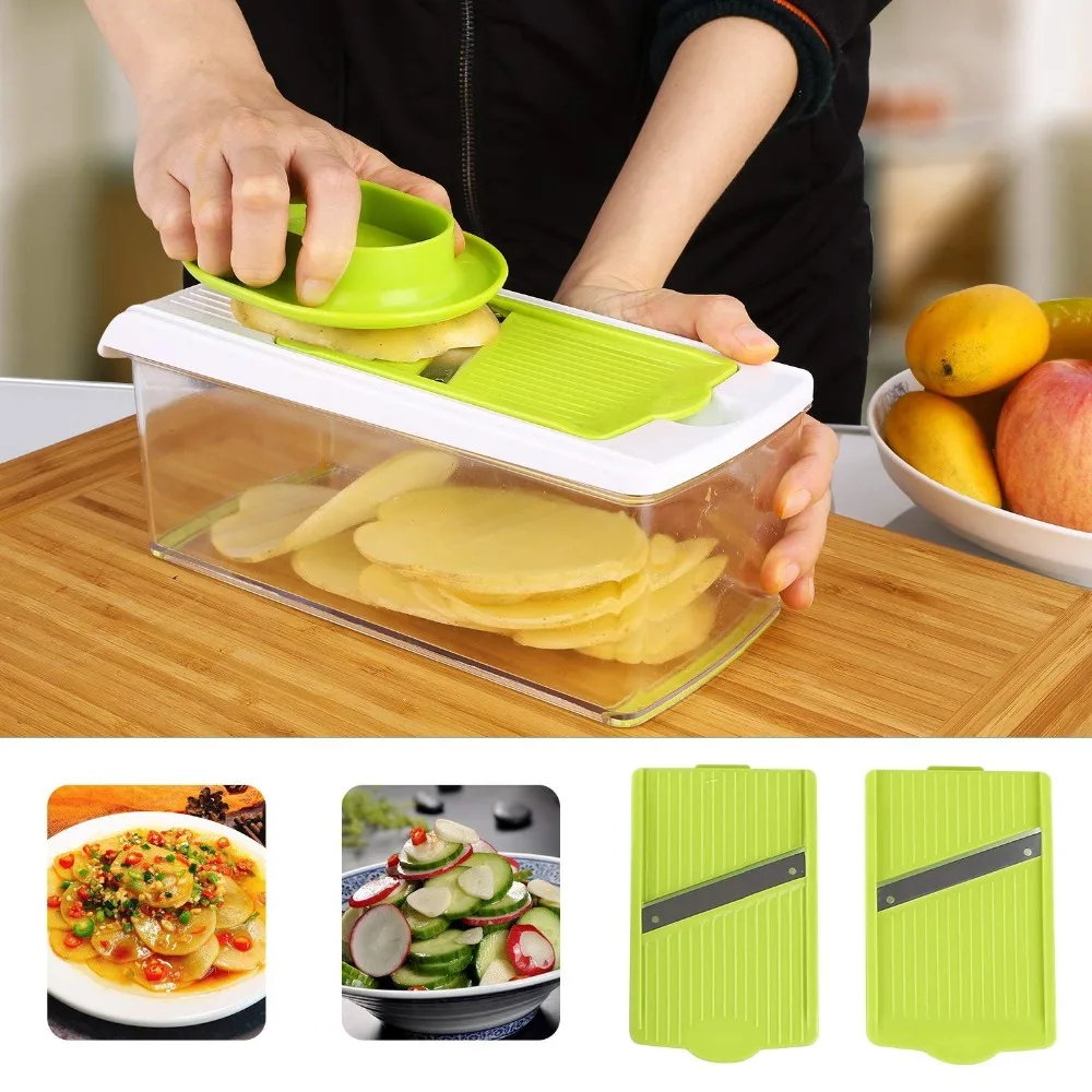  kitchen tools kitchen slicer vegetable fruit slicers11 Interchangeable Stainless Multi Cheese Dicer - 32890409884