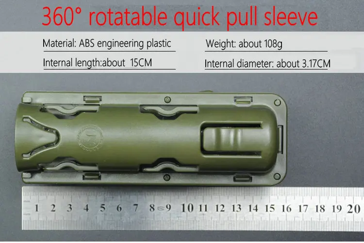 ABS инженерный пластик 360 градусов вращающийся Тактический Быстрый тянуть палку набор механическая безопасность патруль портативный Палка