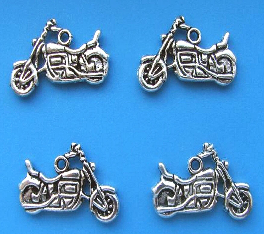 

100pcs Hot Fashion Jewelry Wholesale Antique Silver Cute Motorbike Charm Pendant Suit Necklace&Bracelet Fitting Free Q096