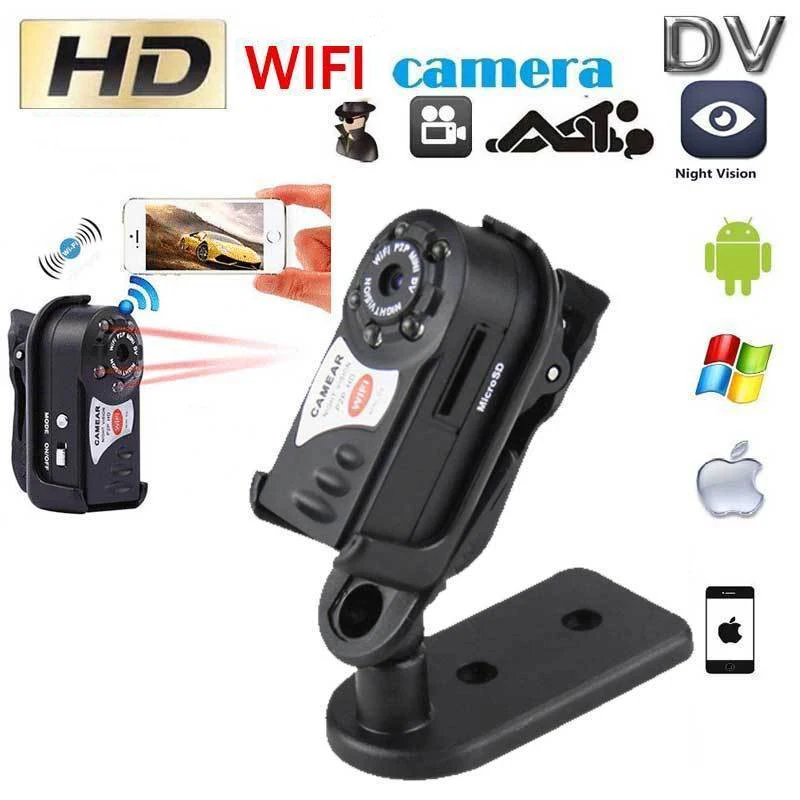 Mini WIFI Camera HD Mini DV Camera P2P Wi-fi Mini Camcorder Night Vision DVR Camera Wifi Video Recorder for iOS/Android
