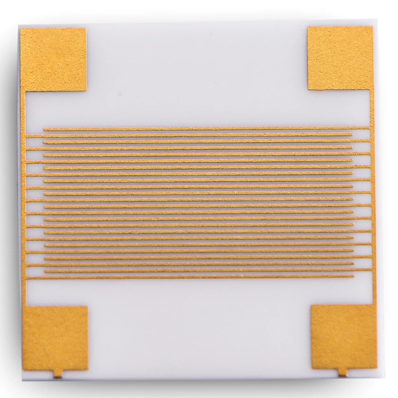 

Finger Design Alumina Interdigital Electrode Humidity Sensor PCB Ceramic Film Circuit DPC Ceramic Base Interdigital Electrode