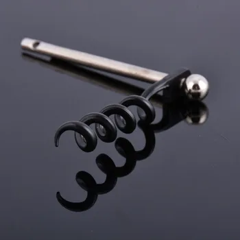

High Quality Wine EDC Twist Stick Corkscrew Stainless Steel Cork Bottle Puller Opener Keyring Camping Champagne Stopper
