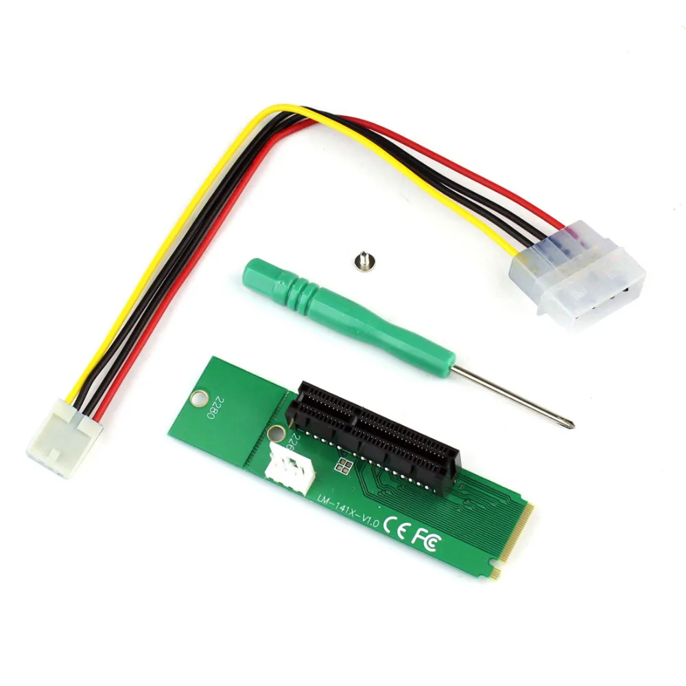 Q13025 10 шт. LM 141X V1.0 накопитель M.2 на PCI E X4 адаптер карта для настольного ПК|pci-e x4|ngff