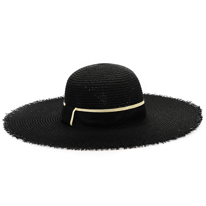 Cappelli Chapeau Haisum мода солнцезащитный козырек Женская Летняя шляпка шляпы для женщин крупнозернистая Солома складной пляж Hn01