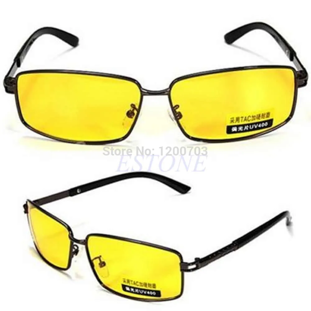 2017 High Quality Night Driving Vision Yellow Lens Sunglasses Driver