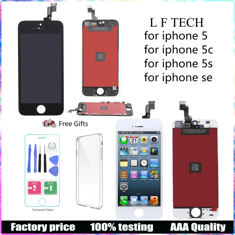 Для iPhone 5C 5SE 5 6 LCD сенсорный экран в сборе новый ЖК-дисплей Высокое качество 100%