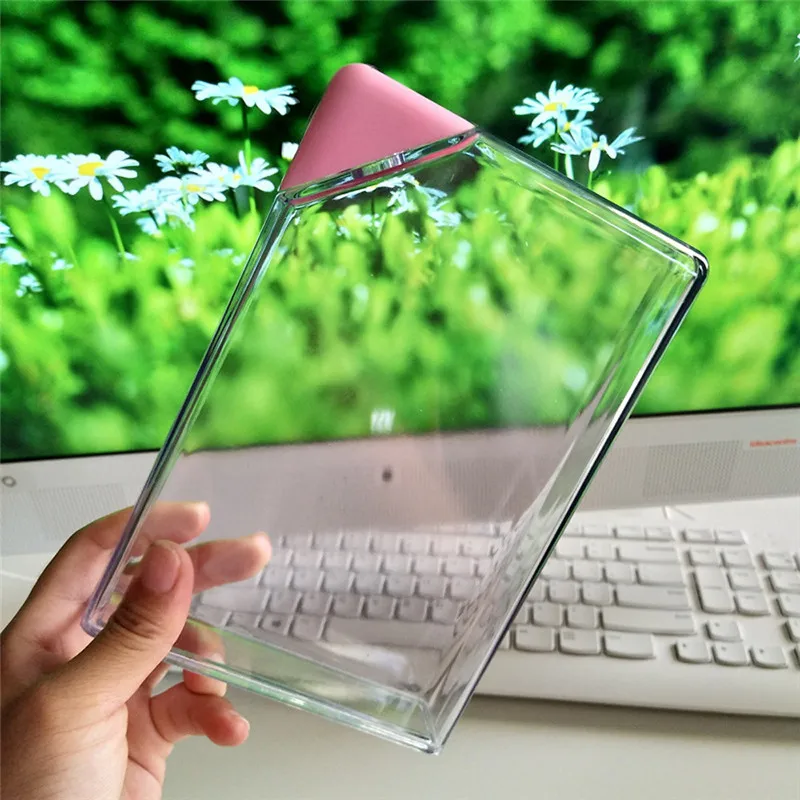 

Water Bottle Clear Book Portable Paper Pad Water Bottle Flat Drinks Cup Kettle portable student gifts