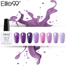 Elite99 гель-лаки фиолетовый синий цвет набор гель-лаков для ногтей замачивается наращивание ногтей УФ и светодиодный светильник для маникюра дизайн ногтей