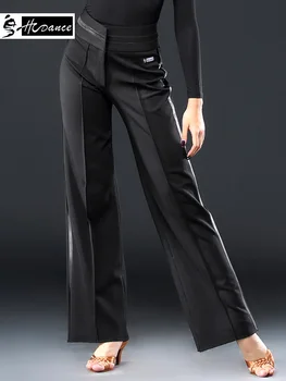 

2018 Hcdance New Brand 1 Color Latin Dance Trouser Black Flamengo Salsa Samba Tango Ballroom Competition Dress Hot Sale A2050