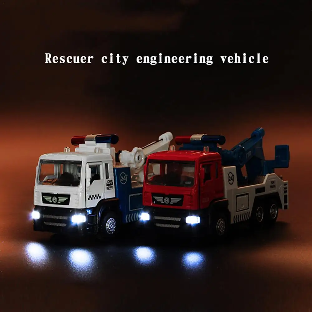 

Educational Pull Back Toy Car 1:50 Alloy Diecast Emergency Ambulance Rescue Car Model Light&Sounds Children Kids Christmas Gift