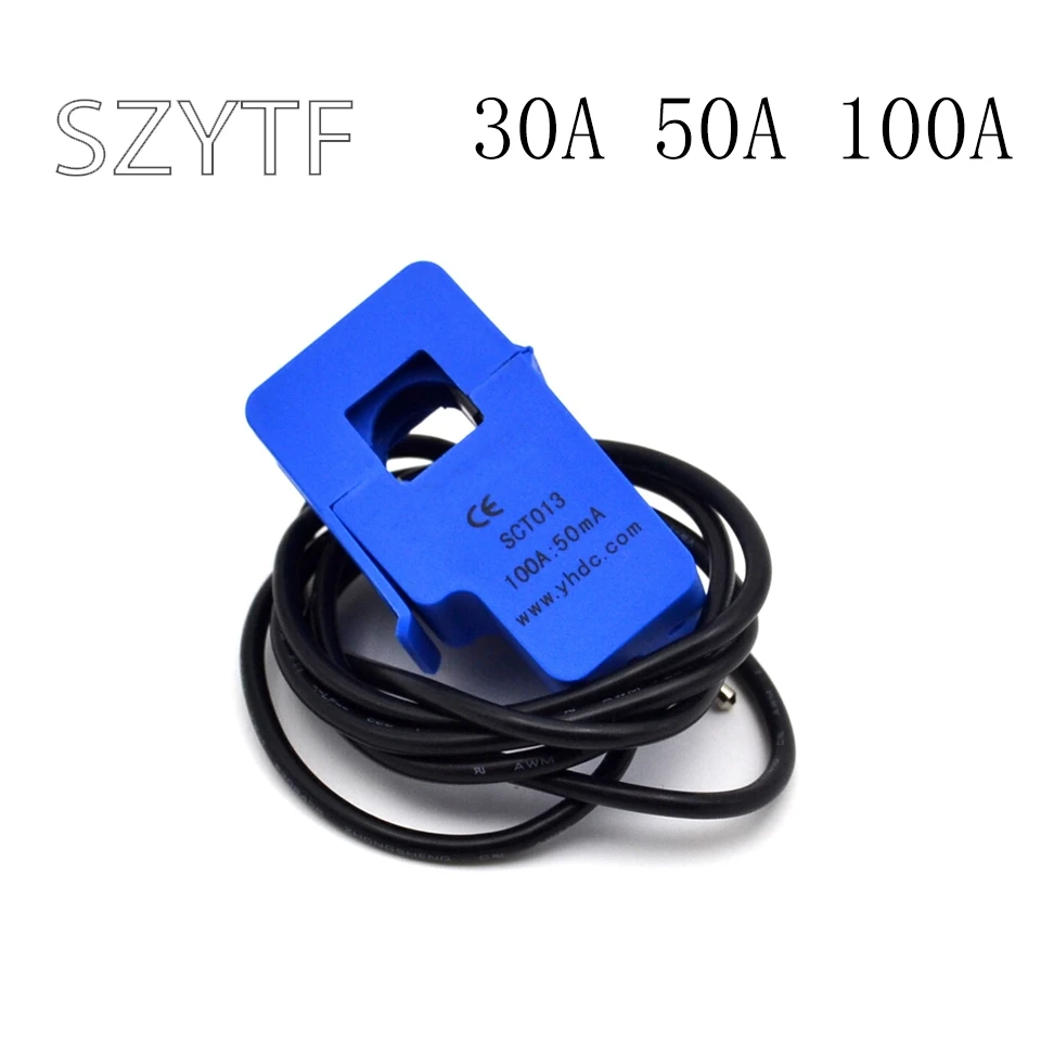 10 шт. SCT-013-000 YHDC 30A 50A 100A выдвижной трансформатор тока SCT013000