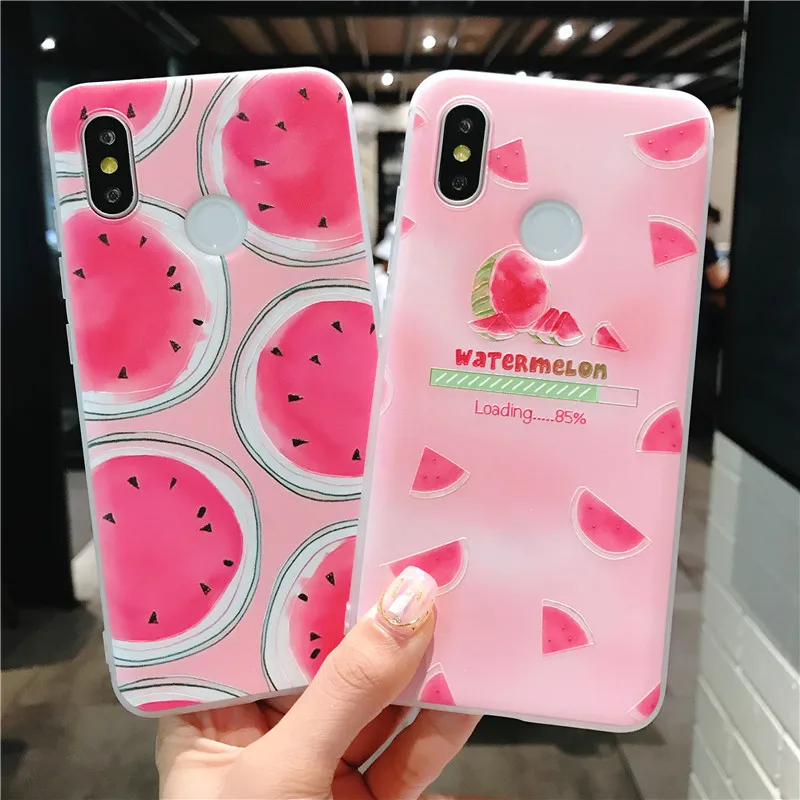 

WeeYRN Luxury Flower Case Xiaomi mi 8 mi8 Funda Case 3D Relief Transparent Soft Silicone TPU Cover Xiaomi mi A2 6X miA2 mi6X