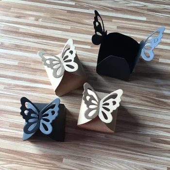 

10pcs Hollow Butterfly Paper Box Party Supplies Handmade Soap Packaging Paper Box Small Bottle/Toy Place Case