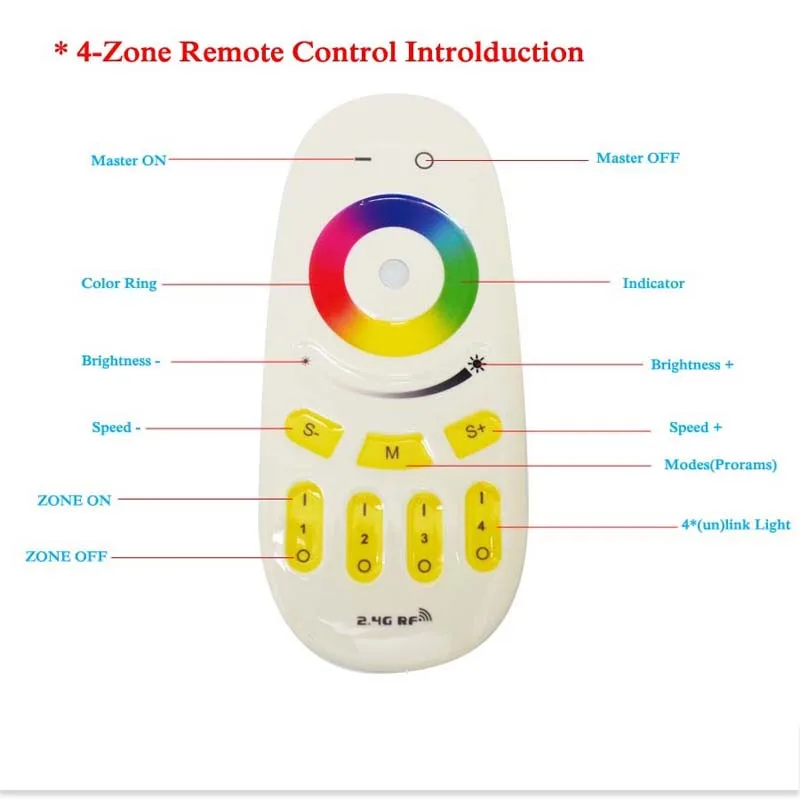 Dimmable RGBW Led Bulb Lamp Mi Light E27 AC 85-265V 6W Luz Led Lamp Spotlight Lampada LED Energy Saving Lamp with Remote Control (6)