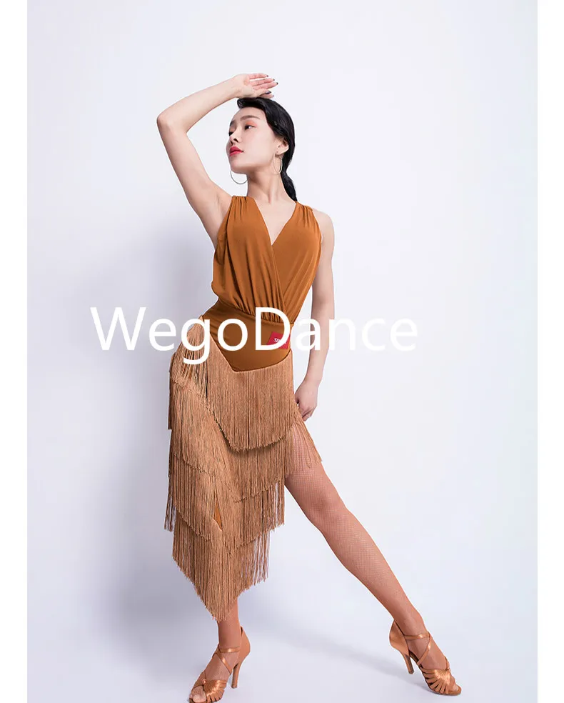 Новая латинская одежда для танцевальных классов кисточкой костюмы для сцены конкурс латиноамериканских танцев платья с нижнее белье для