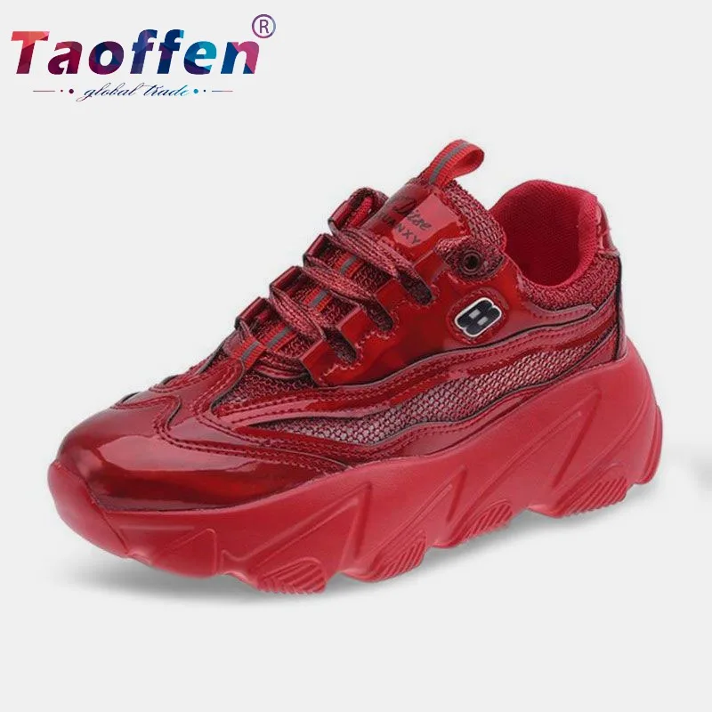 Taoffen/разноцветные модные прогулочные туфли стильные Молодежные кроссовки на