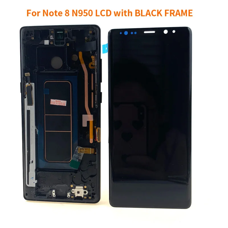 ЖК-дисплей для samsung Note 8 ЖК-дисплей сенсорный экран дигитайзер сборка для samsung Note8 N9500 6,3 дюймов - Цвет: With Black Frame