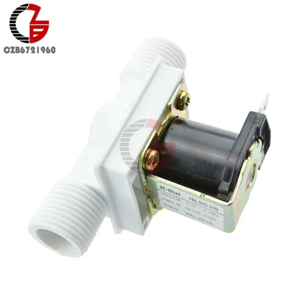 1/2 &quotN/C 220V Магнитный N/C Электрический Соленоидный клапан водяной воздушный