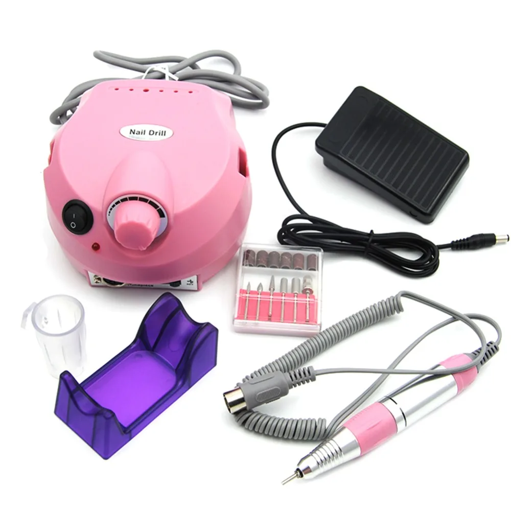 

30000RPM Electric Nail Kit Nail Tips Manicure Drill Machine Drills Accessory Electric Nail Art Pen Pedicure Nail File Mill Bits