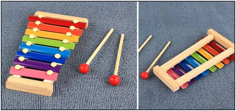 Игрушка деревянная детская развивающая Октава стук на пианино ксилофон Дошкольное образование музыкальный инструмент, игрушка Дети