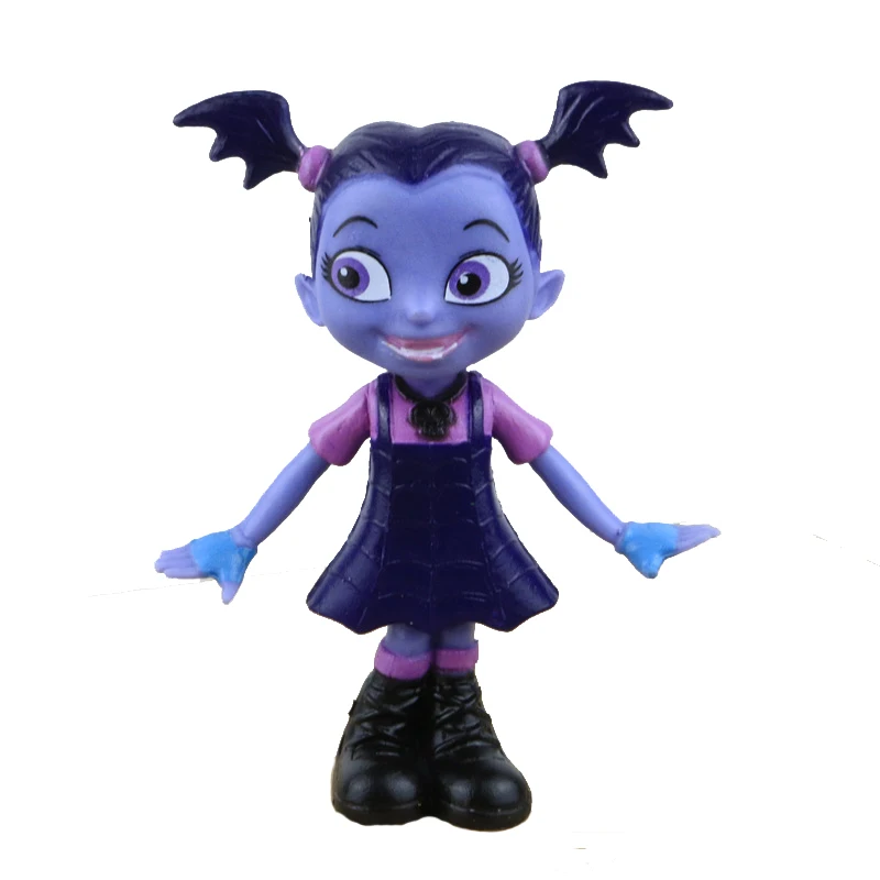 Хэллоуин 9 шт./компл. Junior Vampirina рисунок игрушки для детей Коллекционная модель в стиле вамп летучей мыши для девочек; модели из ПВХ Аниме фигурки подарок