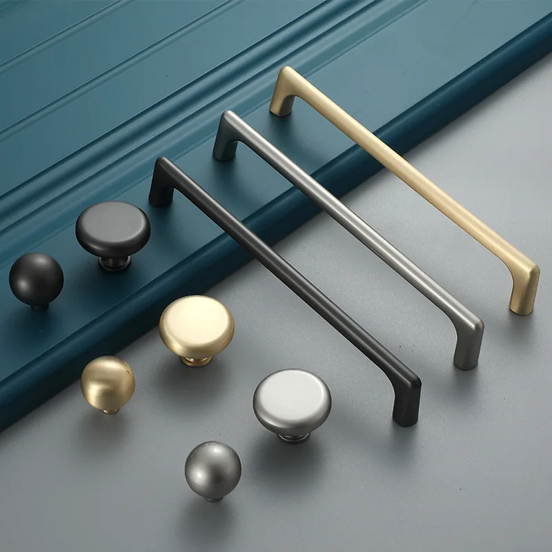 Long Handle Black Modern Drawer Pull, European Shoe