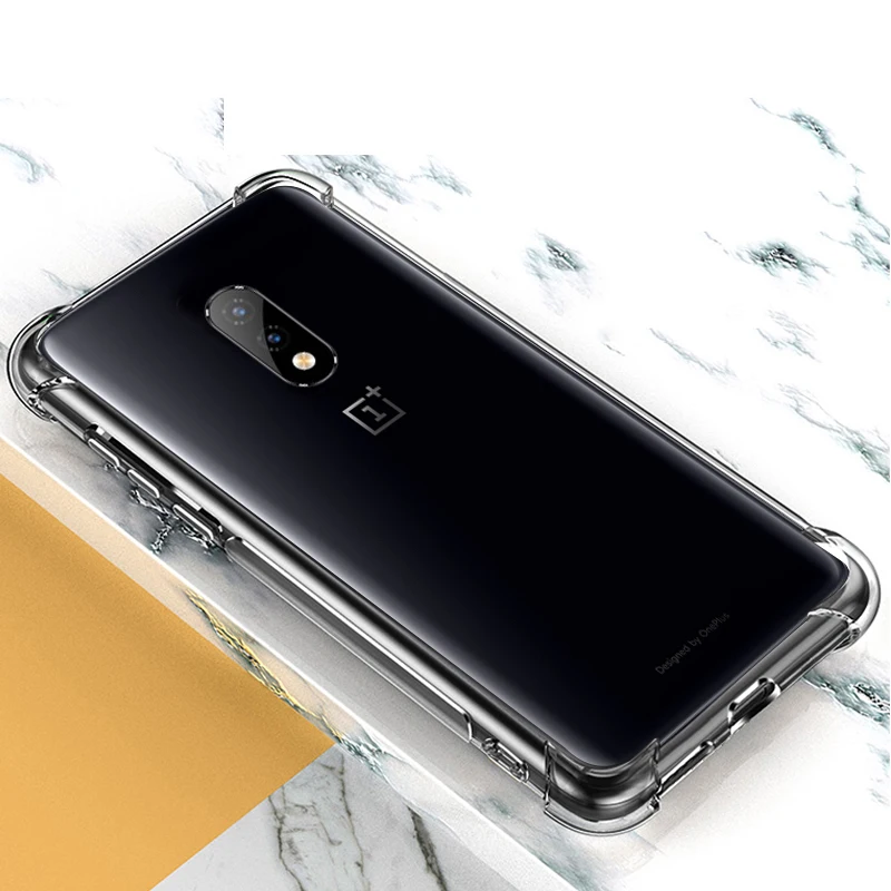 Чехол для Oneplus 7 Pro воздушная подушка мягкий силиконовый чехол из ТПУ One Plus 7T