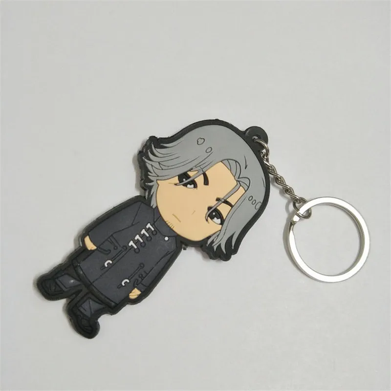 Anime Tokyo Ghoul PVC Keychain Figures Toys Kaneki Ken Touka Kirishima Shuu Tsukiyama Key Bag Pendants Dolls 10pcslot (10)