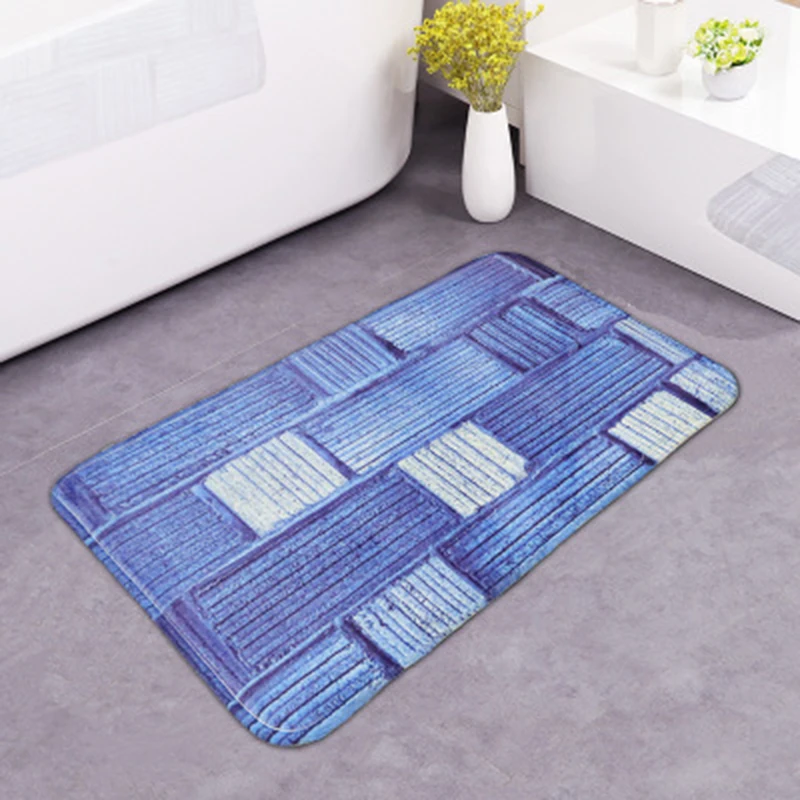 

Dustproof skid proof design chronic springback SBR 3D flowers pattern memory foam door mat