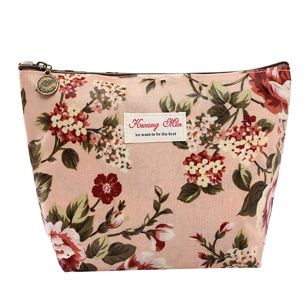 

Vintage Floral Printed Women Make Up Bags Make Up Pouch Coin Bag portfel damski Purse women purses women wallets Versatile#7