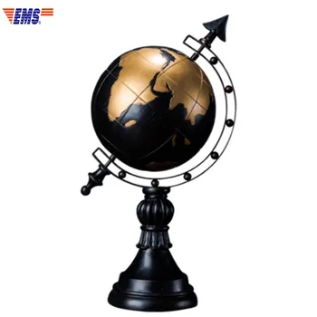 

American Retro Resin Tellurion Statue Desktop Decoration Office Colophony Crafts Living Room Ornaments X827