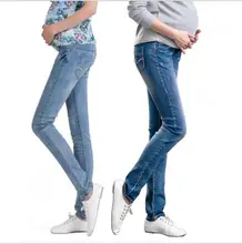 Elastic Waist Maternity Jeans Pants For Pregnancy Clothes For Pregnant Women Legging spring and autumn 2016 Maternity Plus Size