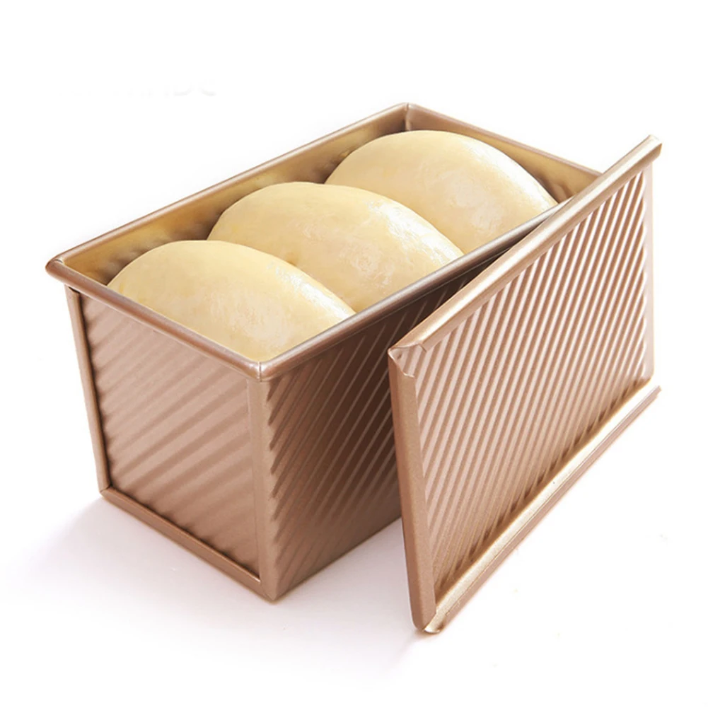 

Cake Non Stick Aluminium Alloy Baking Mold Kitchen With Lid Loaf Pan Easy Clean Bread Making Heat Resistant Practical Toast