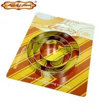 Kuki-fun 3D круглое печенье резак набор из нержавеющей стали форма для печенья украшения торта инструменты