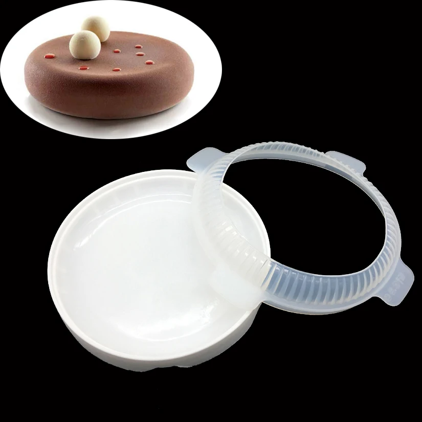 Wholesale 10 Sets 2 PCS Lot Round Silicone Cake Mold