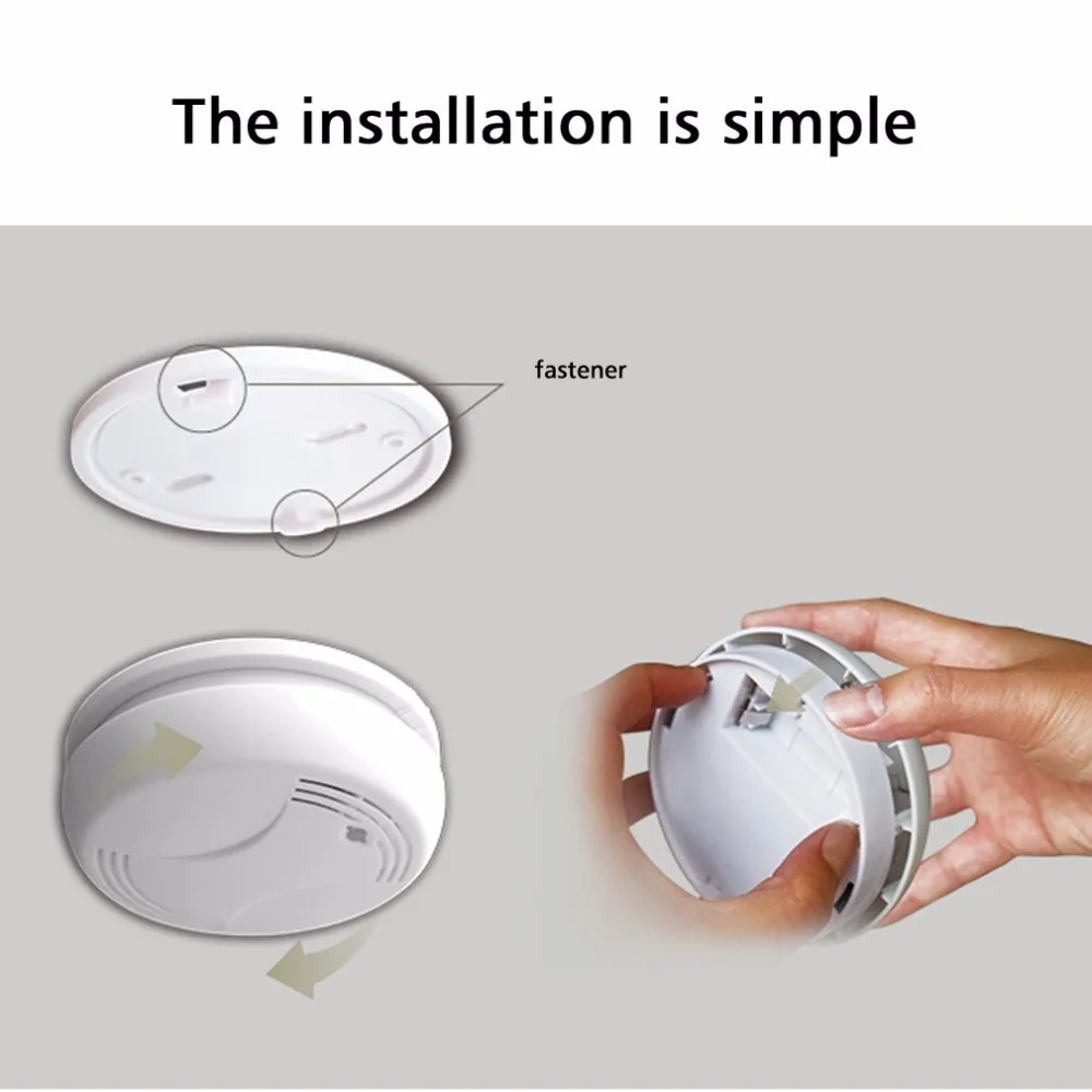 

Portable CD4 Intelligent 433MHz Wireless Smoke Detector Fire Alarm Sensor for Indoor Home Safety Garden Security