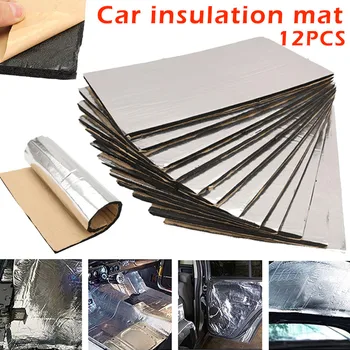 

12Pcs 5mm Firewall Sound Deadener Car Heat Shield Insulation Deadening Mat Pad NJ88