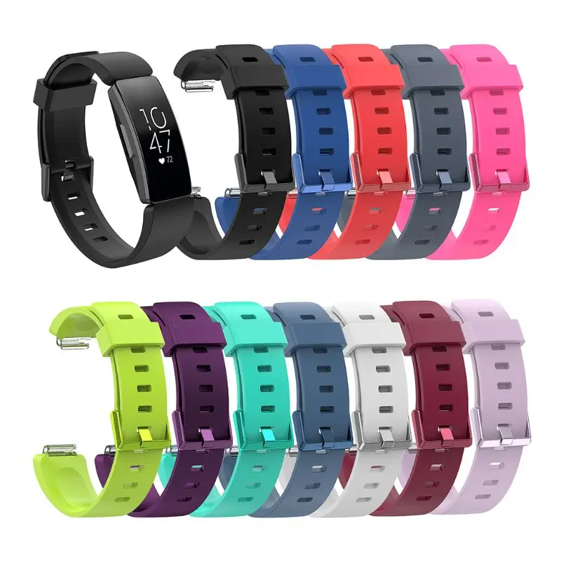 Ремешок силиконовый для часов сменный водонепроницаемый Браслет Fitbit Inspire HR