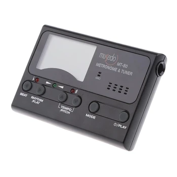 

Musedo Mt 80 Violin Chromatic Tuner Metronome Tone Generator Batteries Pickup