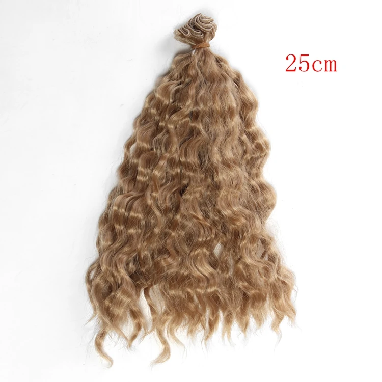 1 шт. 25*100 см кукла парики DIY кукольные волосы кудрявые волосы волнистые волосы парики Красочные градиент кукольные волосы для 1/3 1/4 1/6 BJD кукла - Цвет: 31