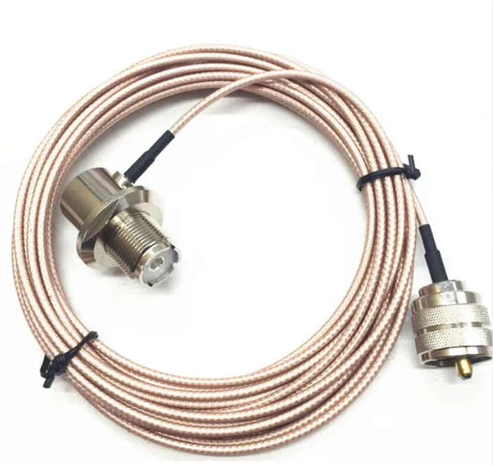 Роза 5 метров коаксиального кабеля UHF/PL-259 macho a hembra for YAESU del COM для KENWOOD Mobile Vil de Radio Walkie