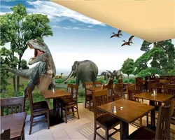 Beibehang пользовательские обои нетканых материалов во времени и пространстве динозавров юрского 3D фон декоративная живопись